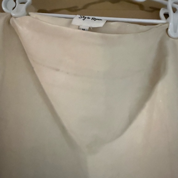 Cream Mini Skirt - Picture 2 of 3